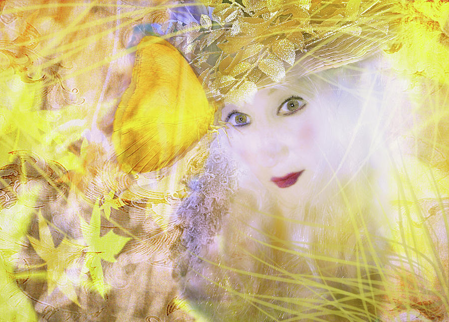 Yellow Pixie Digital Art by Camille Lopez