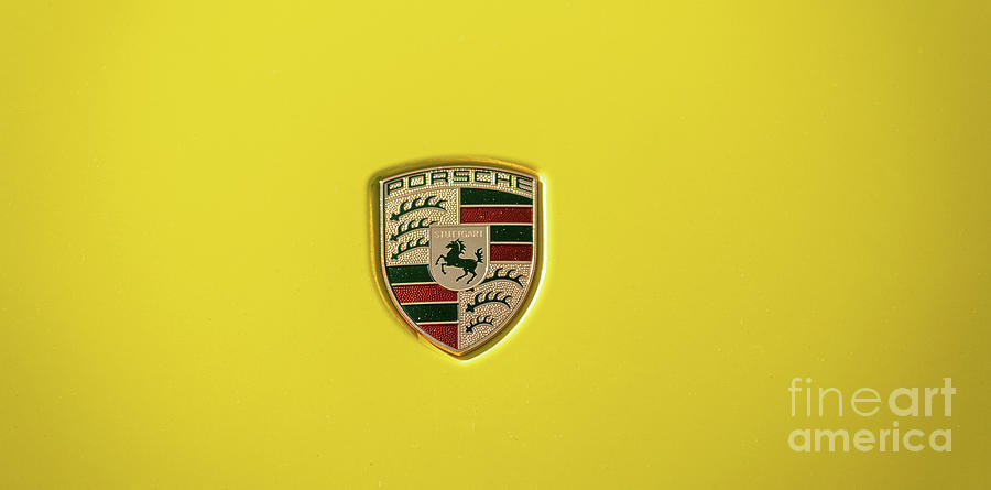 Yellow Porsche Photograph