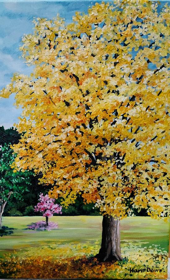 Yellow Poui Painting by Karin  Dawn Kelshall- Best