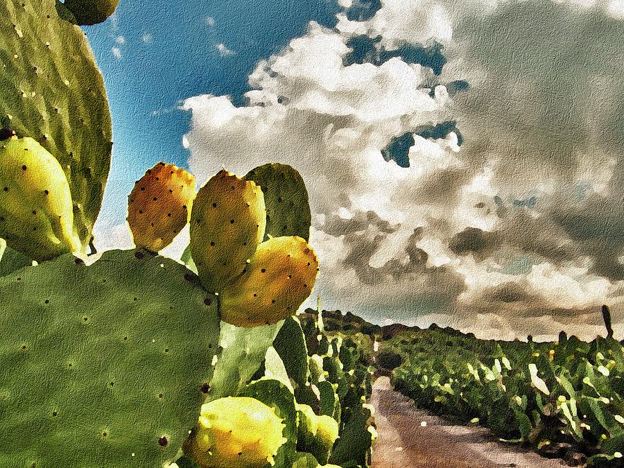 Yellow prickly pear Photograph by Al Fio Bonina