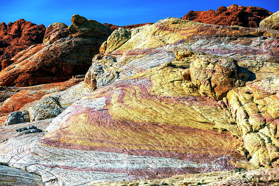 Yellow Rocks at the Valley of Fire Photograph by John Rizzuto