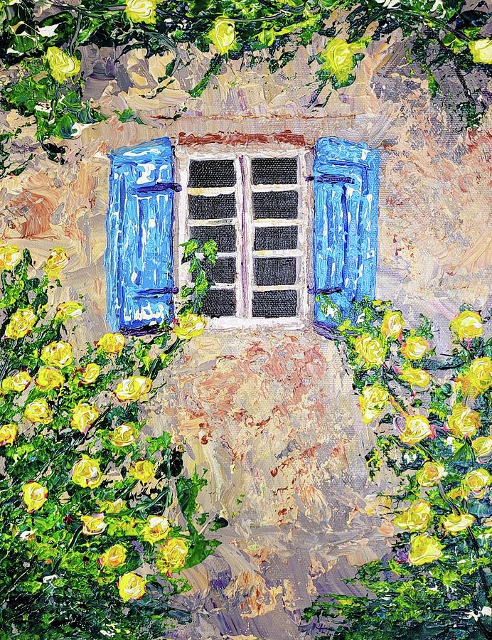Yellow Roses Painting by Ann Frederick