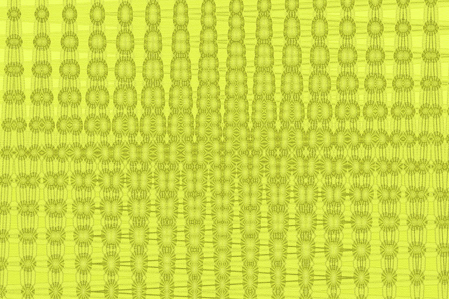 Yellow Shower Curtain Abstract Digital Art by Tom Janca