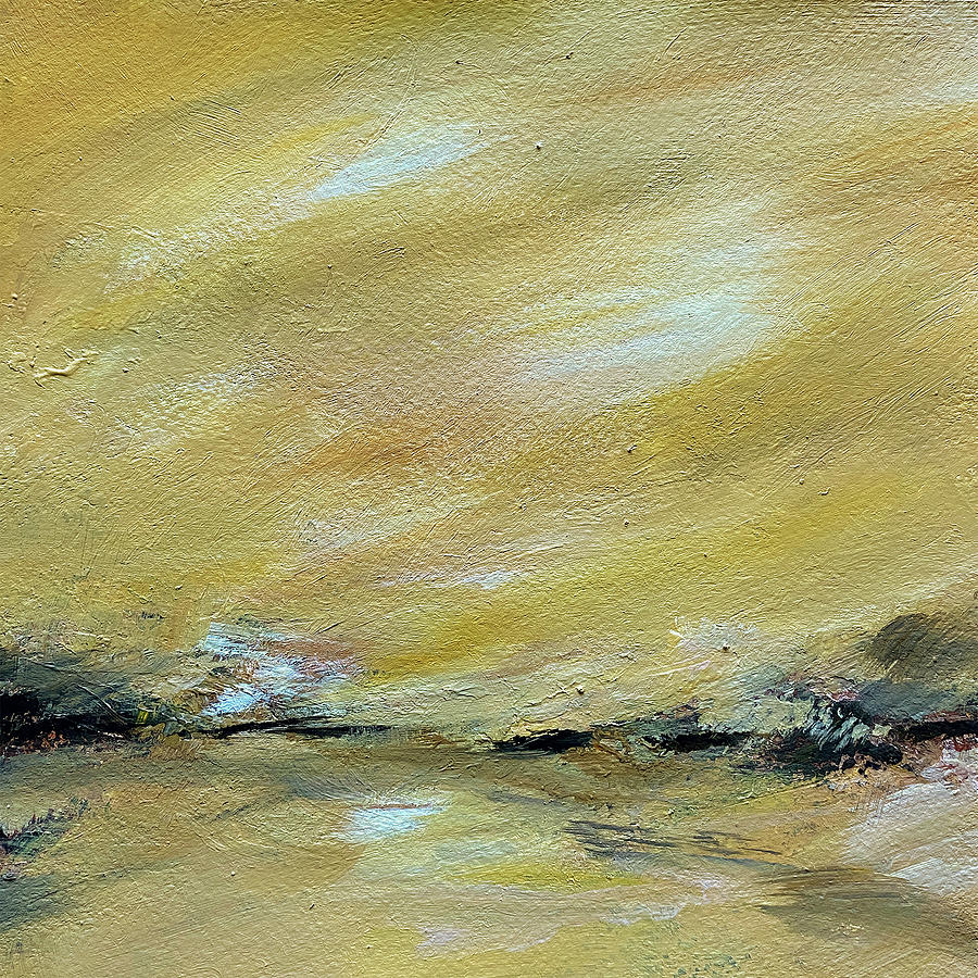 Yellow Sky Abstract Painting by Arti Chauhan