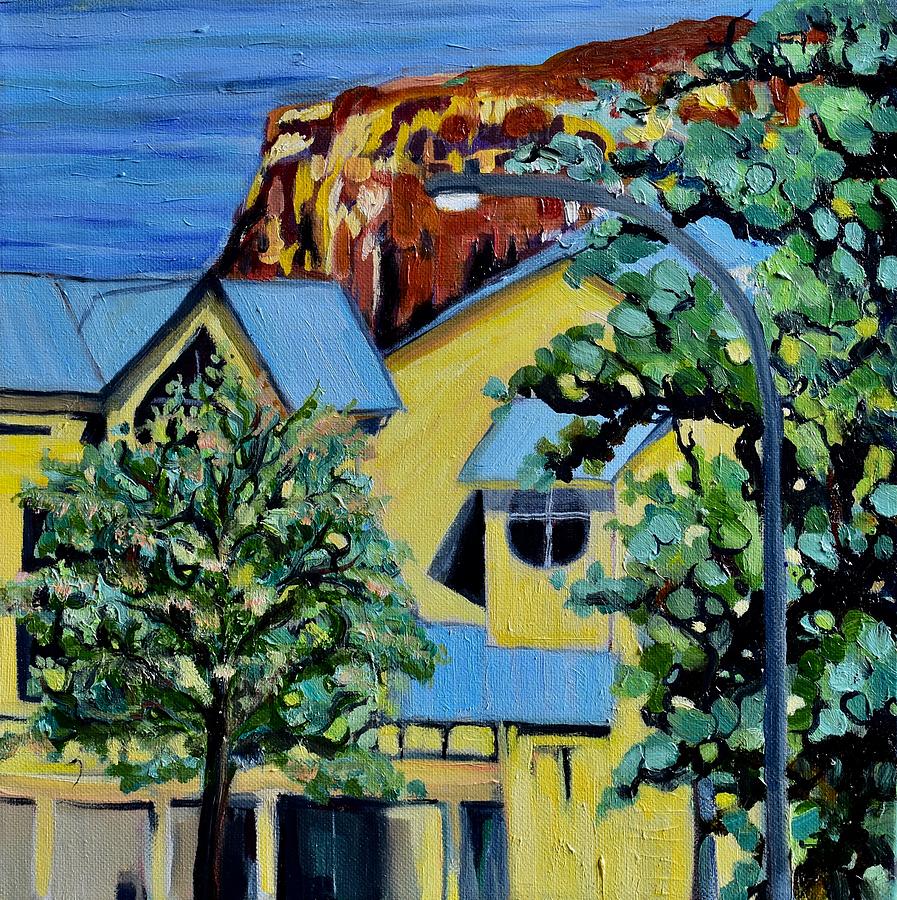 Yellow  Spring House Painting by Gregory Merlin Brown