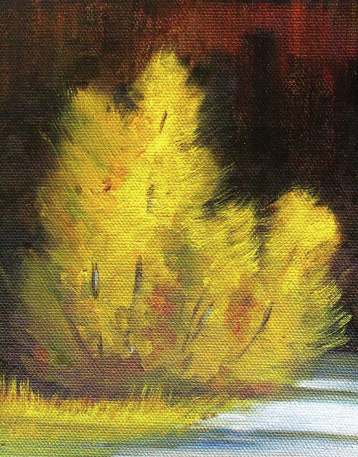 Yellow Sunlight Painting by Nancy Merkle