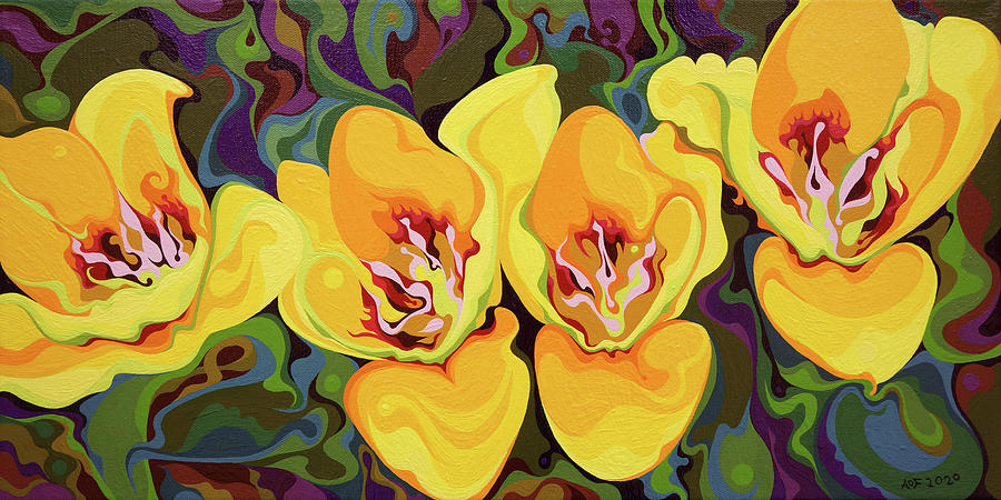 Yellow Surprise Painting by Amy Ferrari