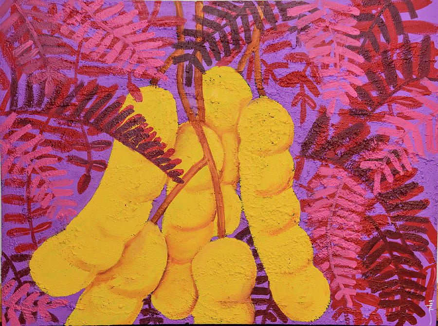 Yellow Tamarind  Painting by Iyaba Ibo Mandingo