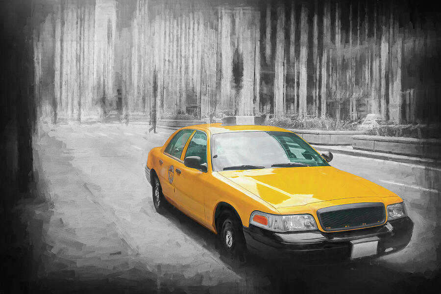 Yellow Taxi Chicago  Photograph by Carol Japp