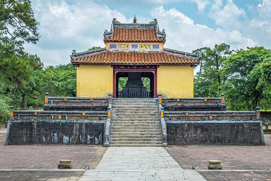 Buddhist Temple Photograph - Yellow Temple by Marla Brown