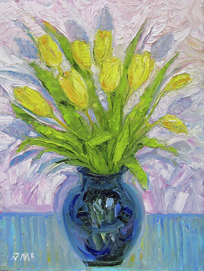 Yellow Tulips Painting by John McCormick
