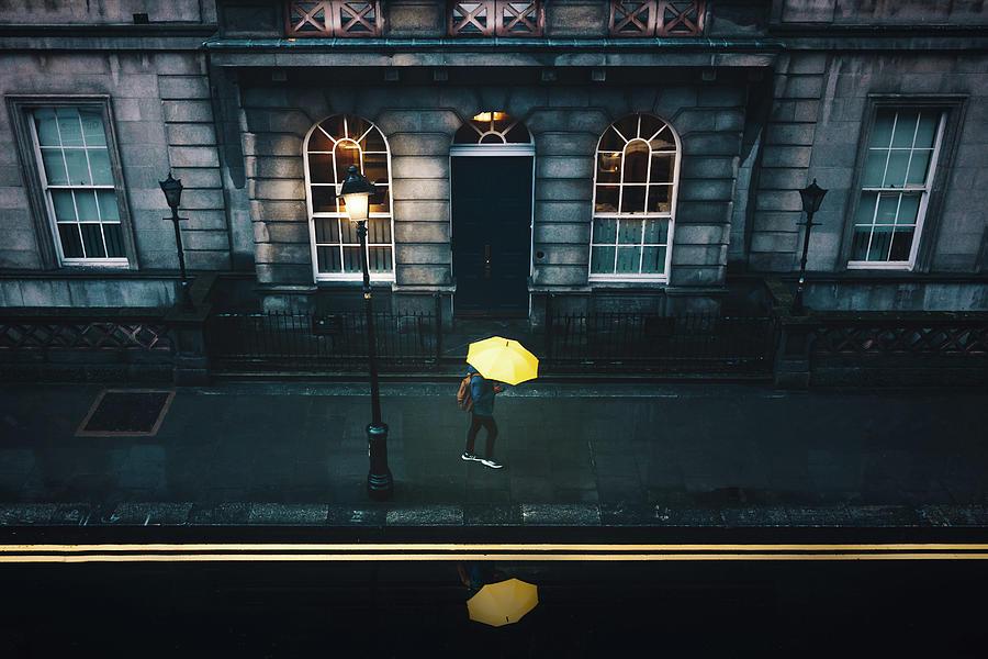 Yellow umbrella Photograph by 4H4 Photography - Pixels