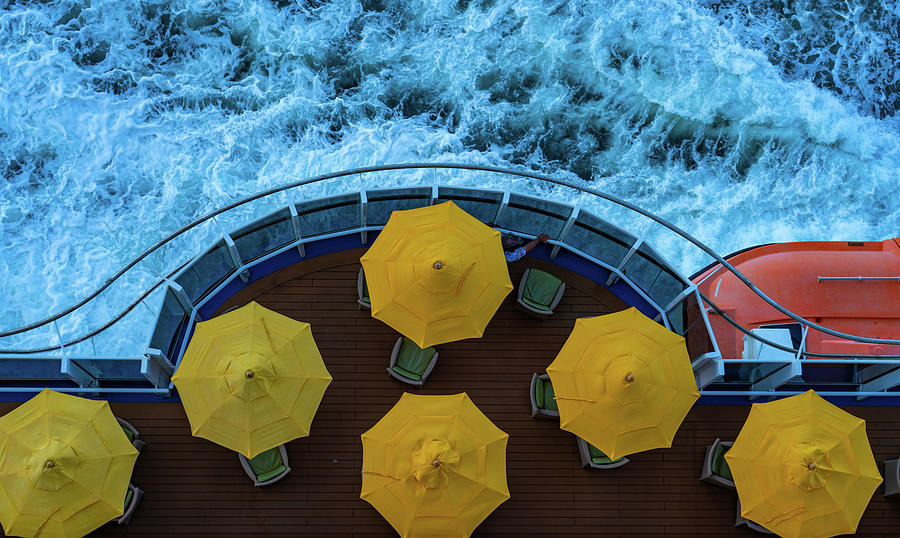 Yellow Umbrellas Photograph by Tommy Farnsworth
