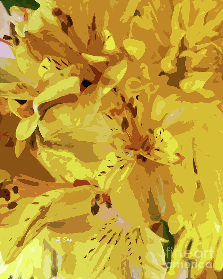 Yellow With Spots Cutout 300 Painting
