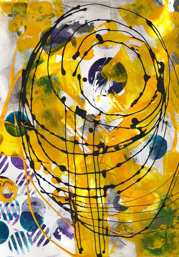 Yellow, Yellow 2 Painting by Louise Adams