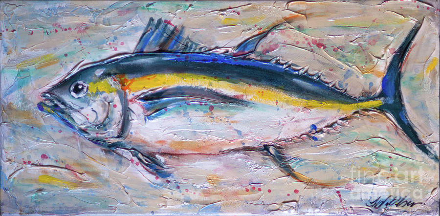 Tuna Painting by Linda Olsen