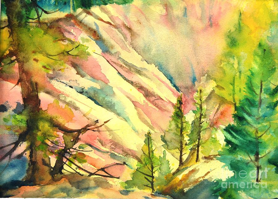 Yellowstone #4 Painting by Betty M M Wong