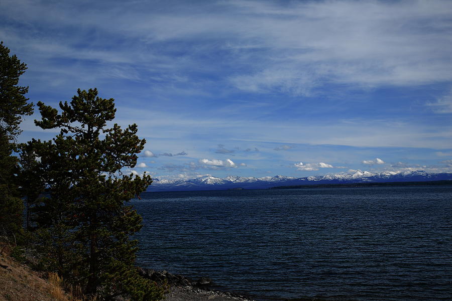 Yellowstone Lake and Mountains 2009 Photograph by Frank Romeo