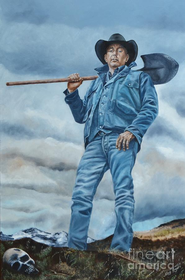 John Dutton Yellowstone Painting by Mary Rogers