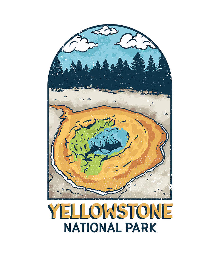 Yellowstone National Park Tapestry - Textile by Nicolas Fourez Art 