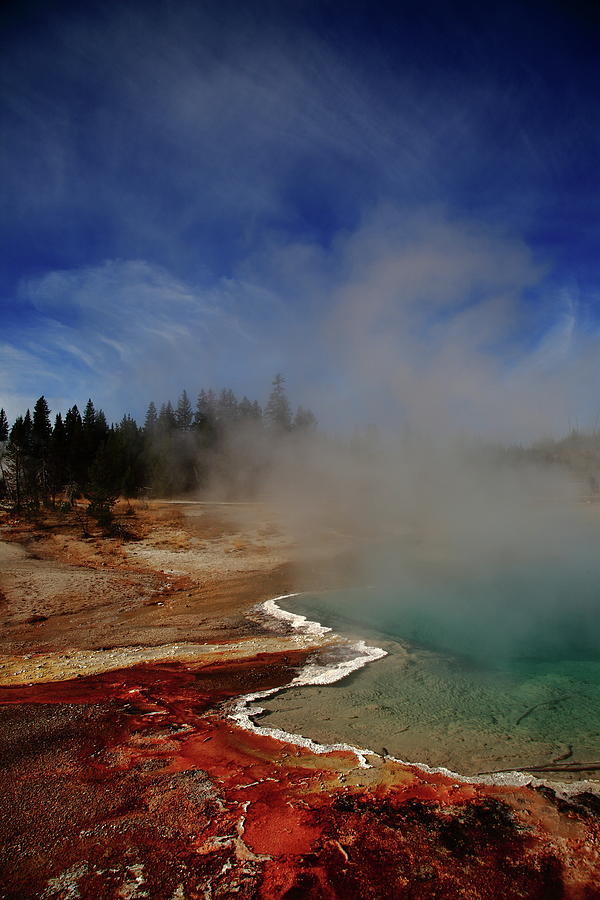 Yellowstone Park Hot Spring 2009 Photograph by Frank Romeo