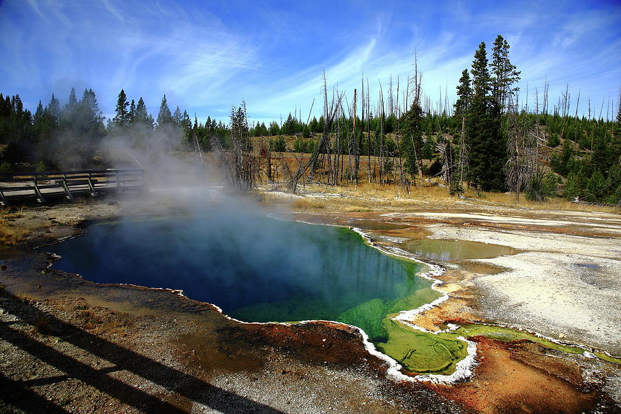 Yellowstone Park Hot Spring 2009 #2 Photograph by Frank Romeo - Fine ...