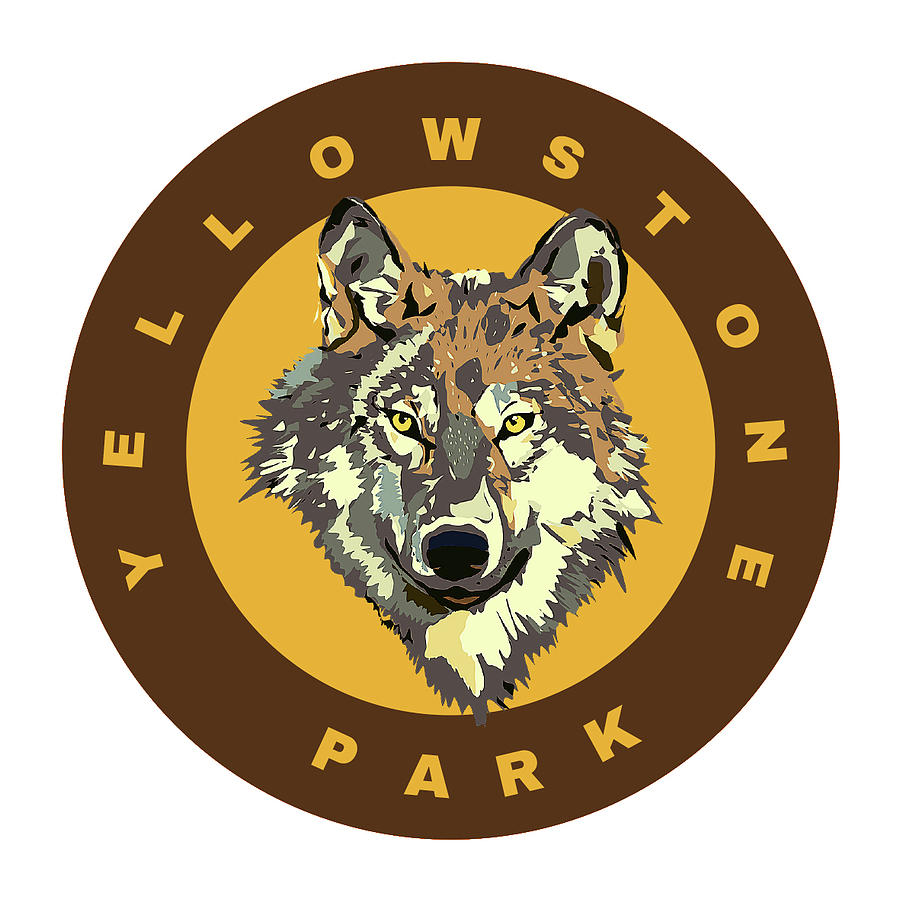 Yellowstone Park Wolf Print Digital Art By Aaron Geraud