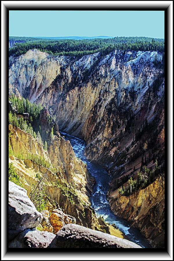 Yellowstone River Gorge Photograph by Richard Risely