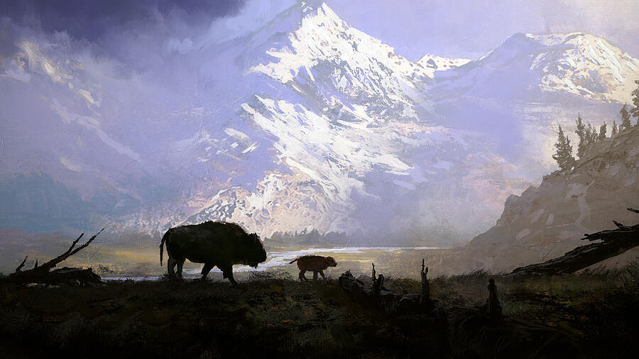 Yellowstone Vista  Painting by Joseph Feely