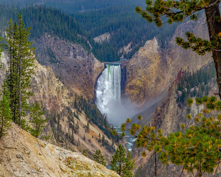 Yellowstone Waterfall Photograph By Thomas Newpher - Fine Art America