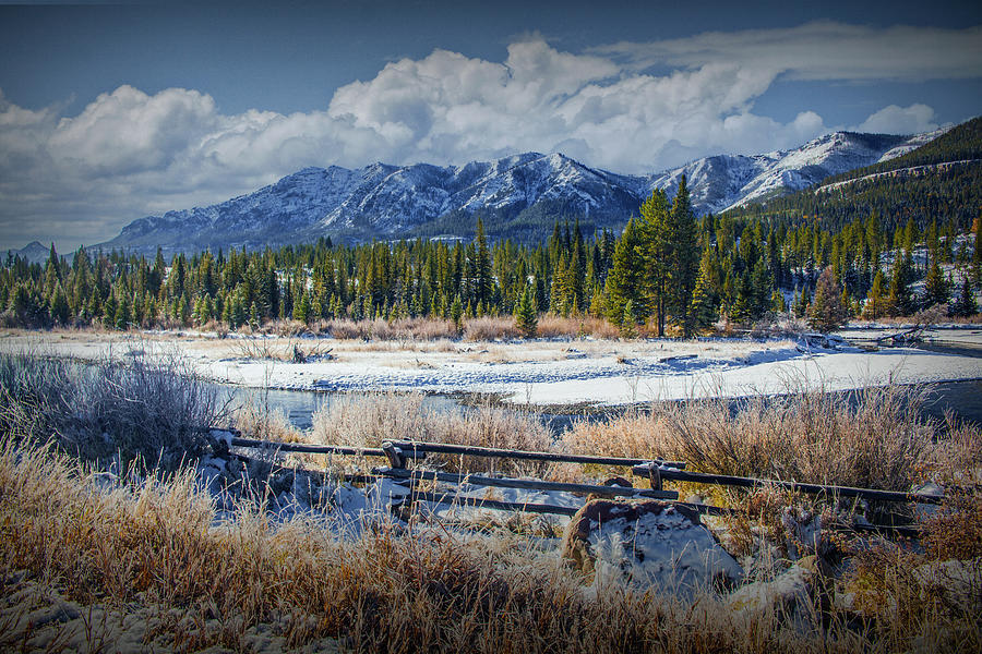 Yellowstone Winter Scenic Photograph by Randall Nyhof