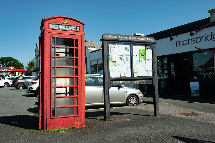 Yelverton Red Telephone Box Dartmoor Photograph by Helen Jackson