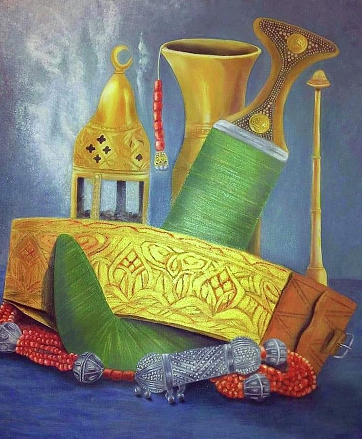 Yemen Heritage Painting by Sahar Hasan Al-louthai - Fine Art America