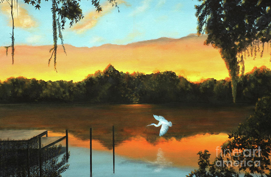 Yeopim Sunrise Painting by Patrick Dablow