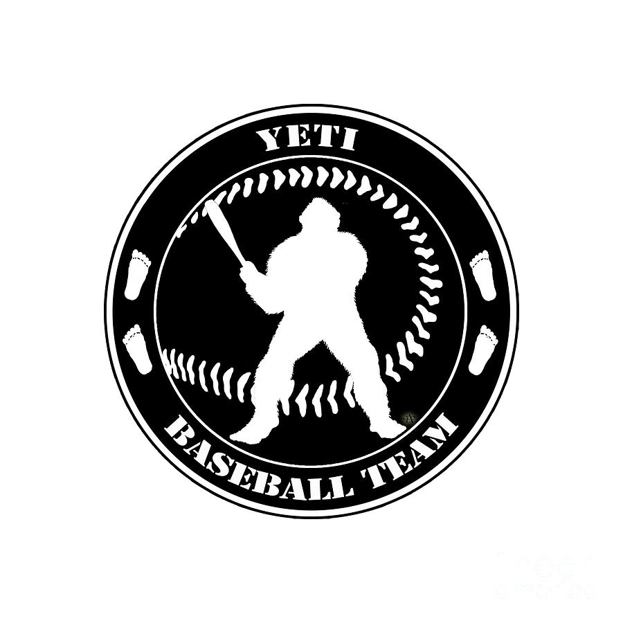 Yeti Baseball Team Digital Art by Peter Piatt - Fine Art America