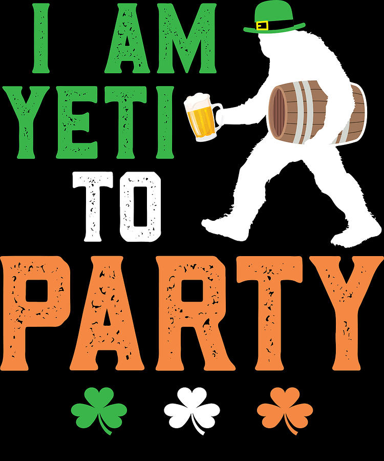 Funny St Patrick's Day Drinking Team Sasquatch Green Beer Lover T-shirt Men Women Unisex Party Tee Irish Flag Bigfoot Leprechaun Shirt