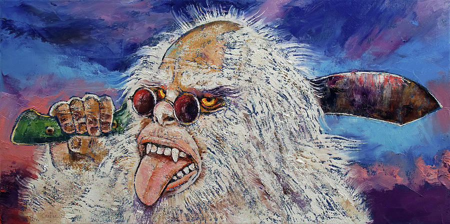 Yeti Machete Painting by Michael Creese