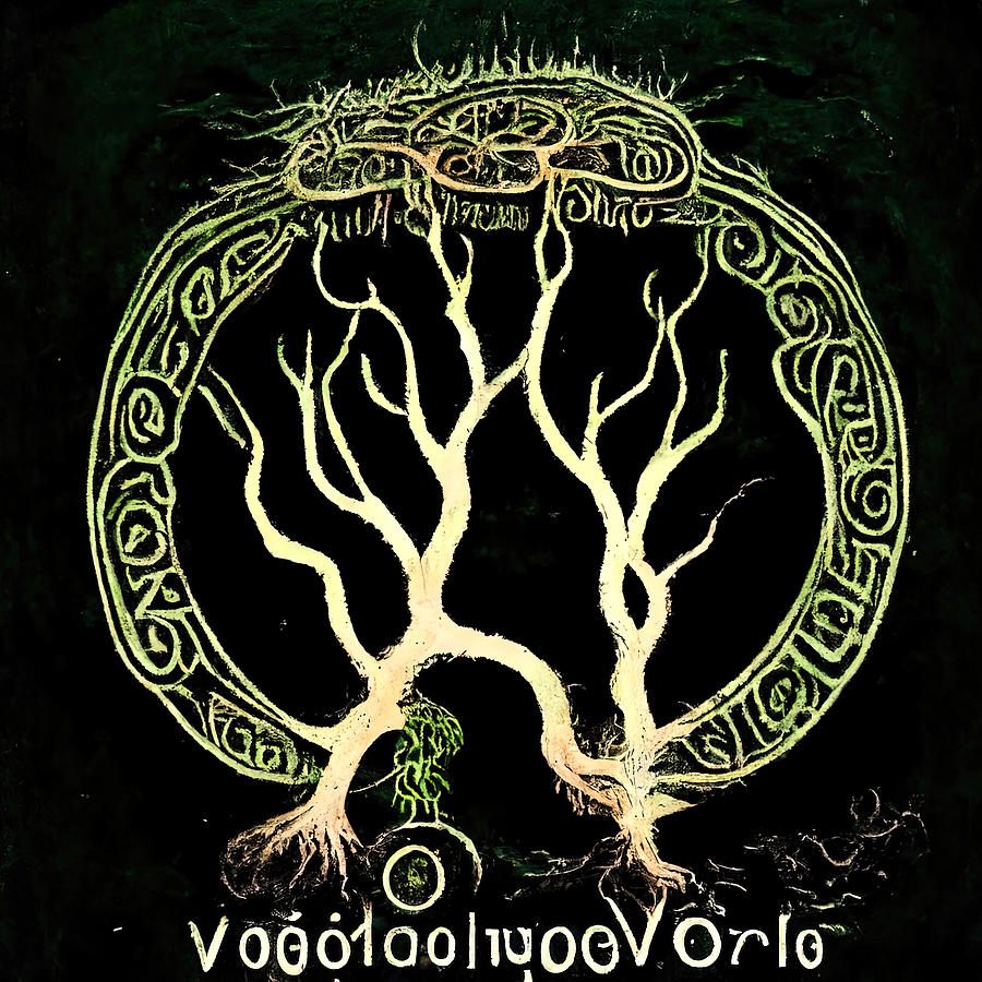 Yggdrasil, 04 Painting by AM FineArtPrints