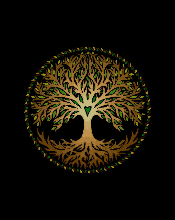 Yggdrasil Celtic Tree Life Norse Mythology Nature Digital Art by Sue ...