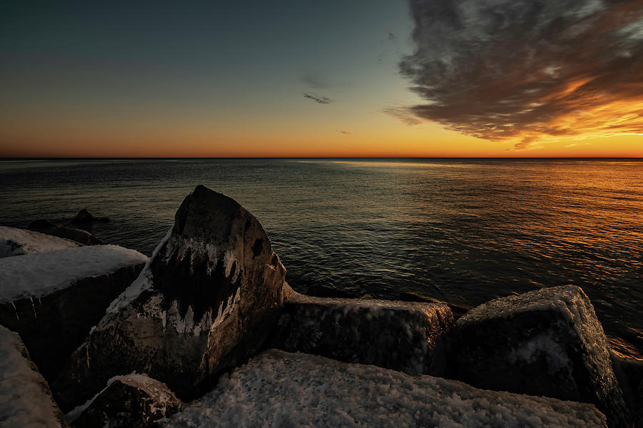 Yikes its Jaws on Lake Michgan Photograph by Sven Brogren