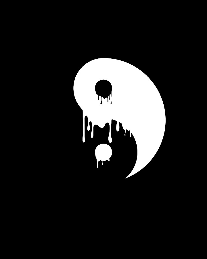 Yin Yang Melting Harmony Taoism Meditation Gift Digital Art by Thomas