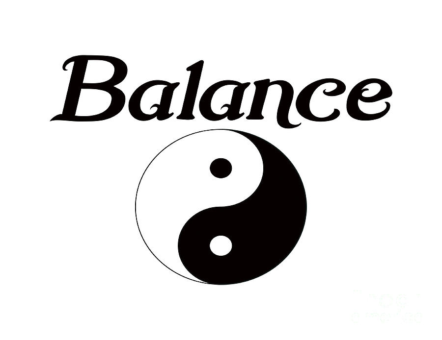 Yin Yang Symbol,Balance Digital Art by David Millenheft