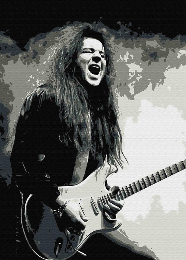 Yngwie Malmsteen Digital Art by Joseph Pattern