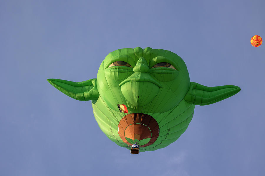 Yoda Balloon  Photograph by Deborah Penland