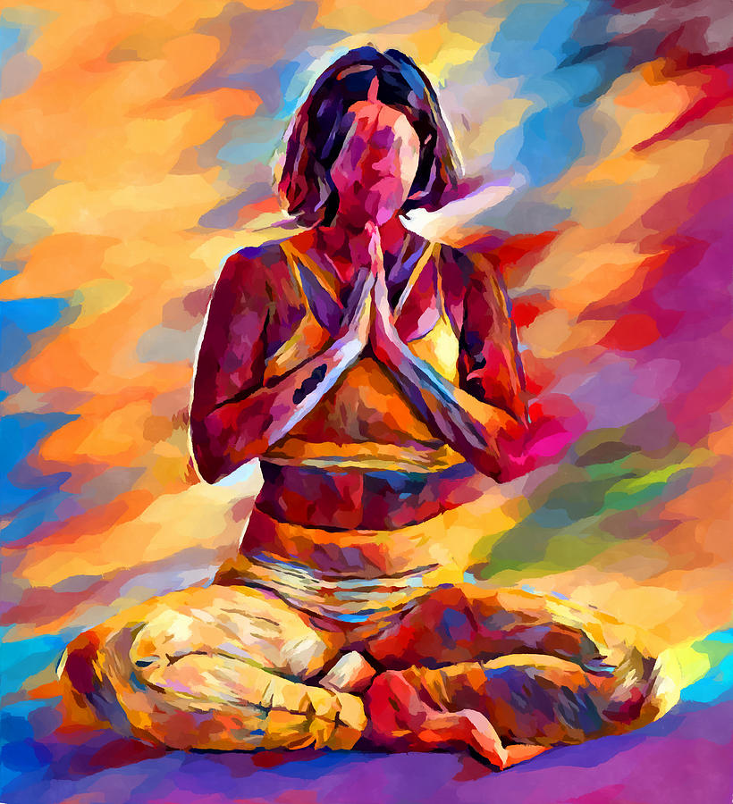 Yoga 1 Painting by Chris Butler