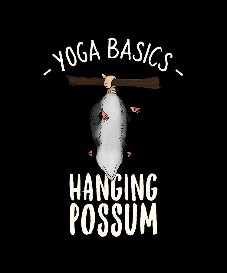 Yoga Posture Digital Art - Yoga Basics Hanging Possum by Me