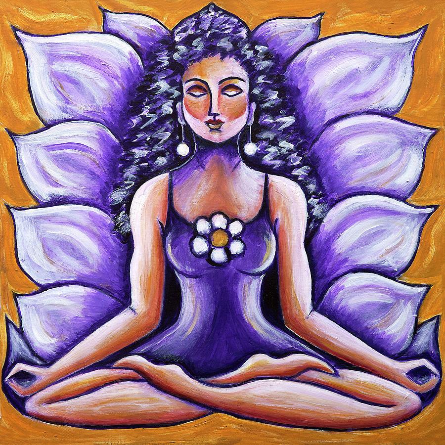 Yoga Bliss Painting by Anya Heller