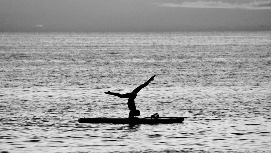 Yoga board Photograph by Donn Ingemie