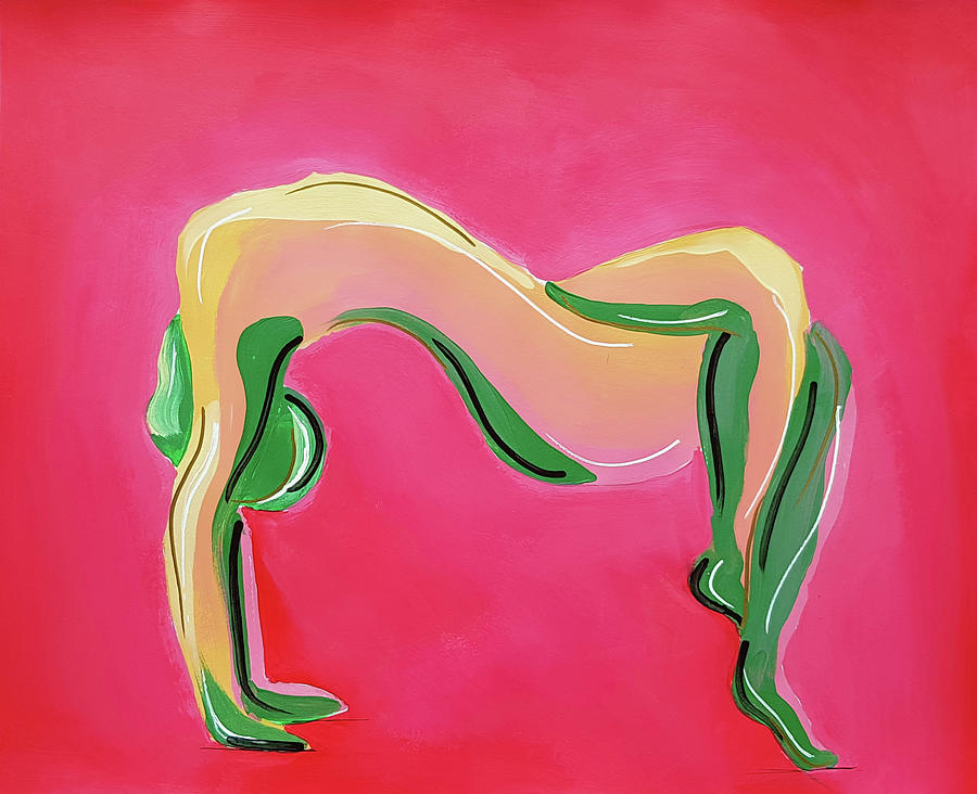 Yoga Pose XXXIX Painting by Nicole Tang