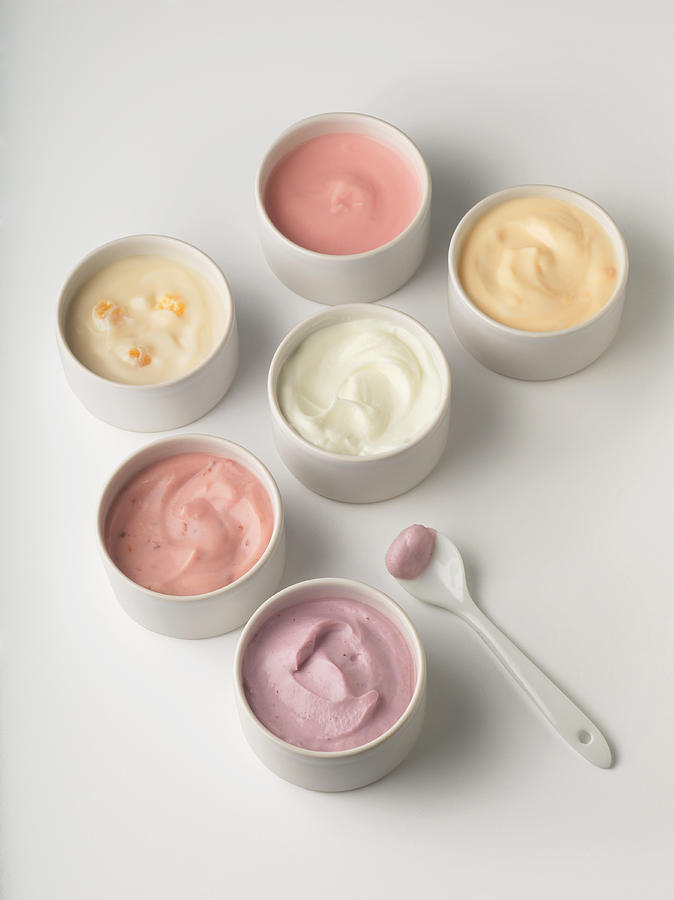 Yogurt Bowls Photograph by Jonathan Kantor